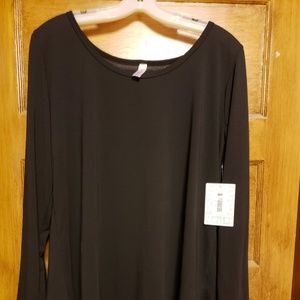 2XL Solid Black Lularoe Lynnae
